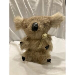 Vintage Australian Fur Koala Plush Souvenir Kangaroo Wallaby Fur